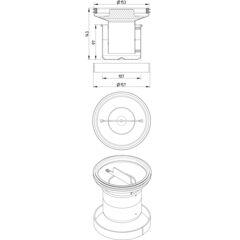 Line Drawing - Water trap-160