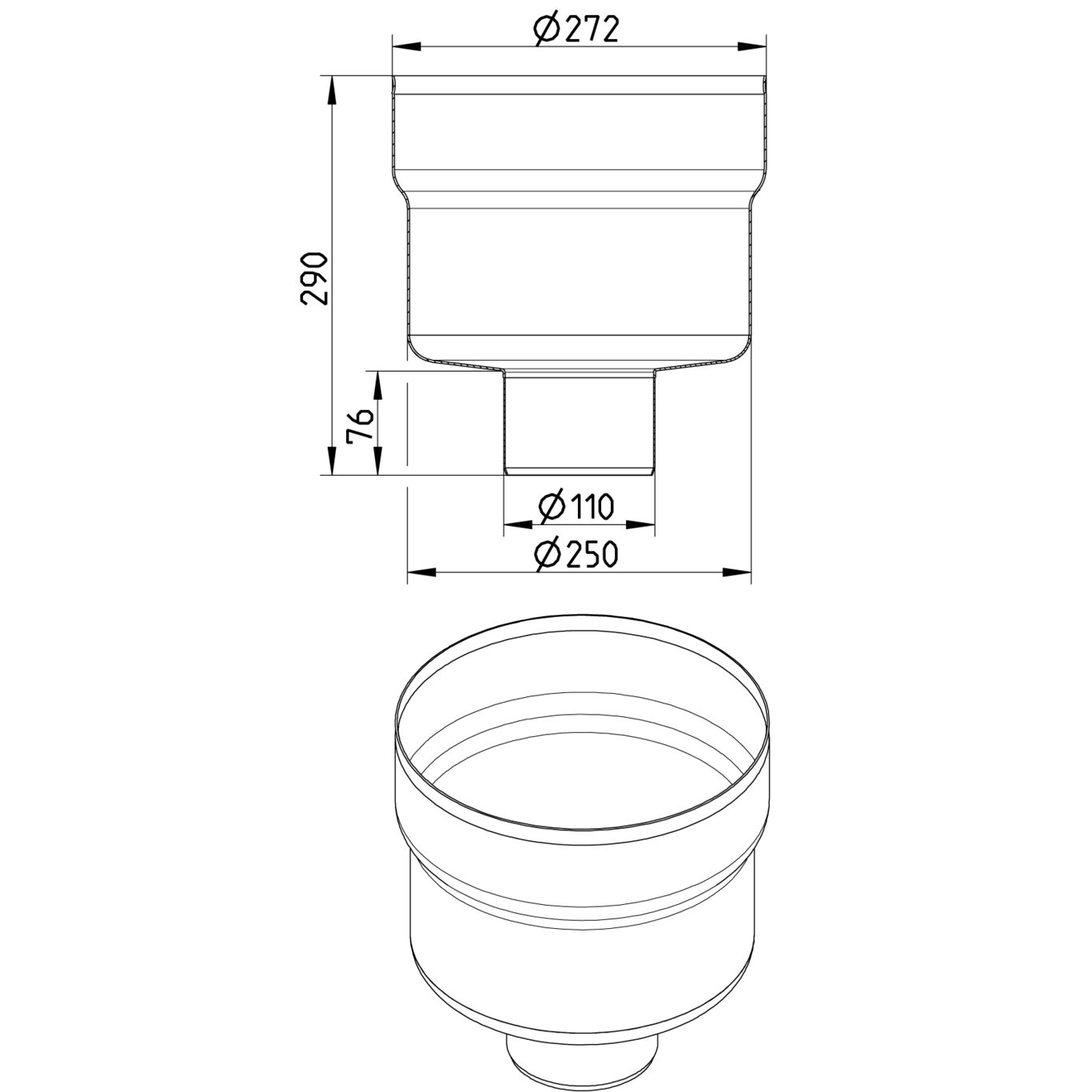 Line Drawing - Lower part-250