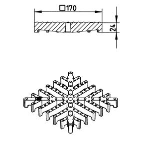 Line Drawing - Grating-Drain-200